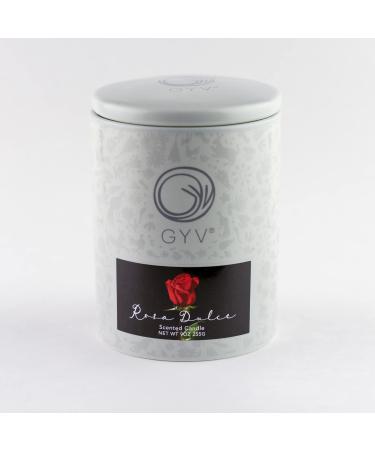 Rosa Dulce Candle-Premium Home Scented Candle | 9oz Coconut Wax | Large Decorative Ceramic Jar | Sweet Luxury Notes: Citrus Rose Jasmine and Amber | Aromatherapy Grade Essential Oils