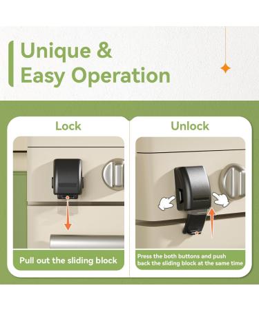 Safelon Baby Safety Oven Lock - Heat-Resistant No Drilling Child Safety Lock for Toddlers - Secure Kitchen & Prevent Accidents (Black) - Buy Online on GoSupps.com