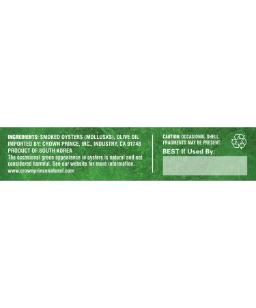 Crown Prince Natural Smoked Oysters in Pure Olive Oil - 3 oz (Pack of 3) - Buy Online on GoSupps.com