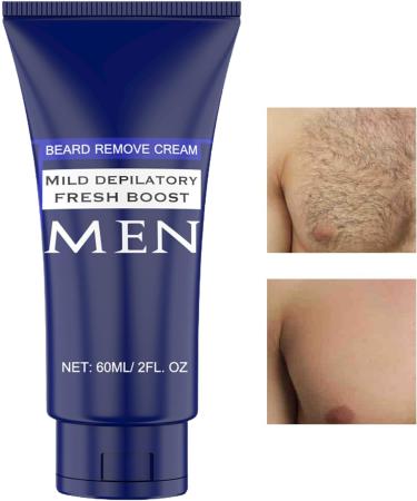 Body Hair Removal Cream | 60 ml No Pain Soothing Depilatory - Hair Removal for Sensitive Skin Types Arms Legs Back Torso Intimate Area - Buy Online on GoSupps.com