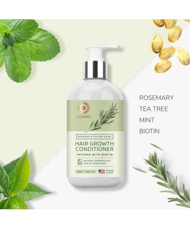 Rosemary Hair Growth Conditioner - Biotin Fortified for Thinning & Damaged Hair - 11.8 fl. oz | Moisturizing & Strengthening - Buy Online on GoSupps.com