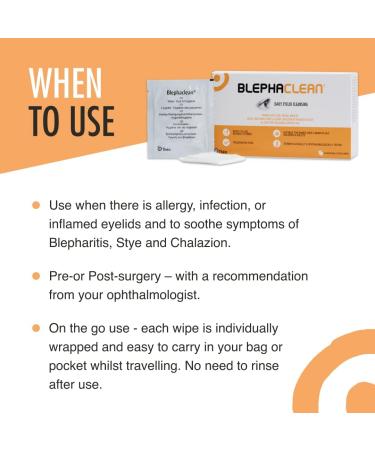 Blephaclean 60 Sterile Eyelid Wipes for Blepharitis - Free Shipping - Buy Online on GoSupps.com