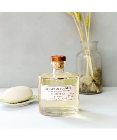 Shop Library of Flowers Forget Me Not Bubble Bath 17 fl. oz - Osmanthus Rice Powder White Orchid - Relaxing & Moisturizing Bath Soap with Avocado Oil & Green Tea - Buy Online on GoSupps.com