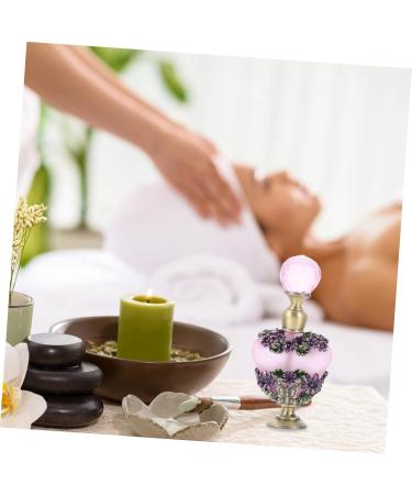 Angoily Dubai Essential Oil Bottle Perfume Container Clear Container Aromatherapy Bottle Empty Perfume Retro Decor Perfume Sample Bottle Flowers Decoration Essence Glass Desktop - Buy Online on GoSupps.com