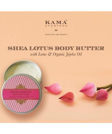 Kama Ayurveda Shea Lotus Body Butter (200g) - Luxurious Hydrating Cream for Soft Skin | Buy Online Worldwide - Buy Online on GoSupps.com