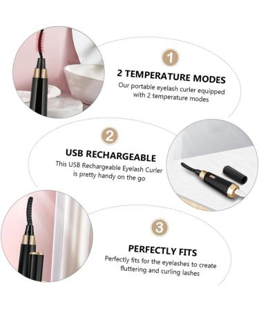Rechargeable Eyelash Curler Kit | Portable Mini Beauty Tool for Perfect Lashes - Buy Online on GoSupps.com