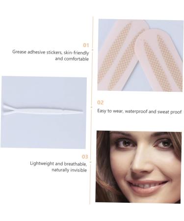 FOMIYES 2pcs Lace Mesh Double Eyelid Sticker Decor Mono Eyelid Tape Natural Eyelid Sticker Earth Tones Blush 6x6cm As Shown - Buy Online on GoSupps.com