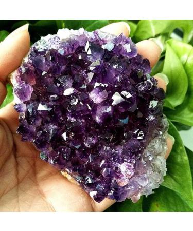 Natural Brazilian Amethyst Cluster Quartz Crystal Specimens Ornament Home Decor Natural Stones and Minerals - Buy Online on GoSupps.com