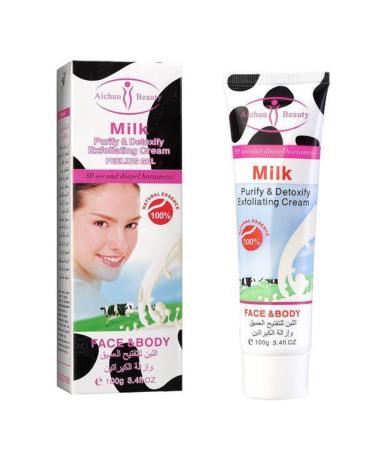 Aichun Beauty Milk Exfoliating Dead Skin Facial Purify Body Cleaning Peeling Gel Cream 100g (MILK)