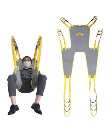 Qwleychn medical full-body patient lifting belt reusable patient-transfer strap patient lifting belt lifting belt divided leg belt foster tool (color: a size: large) l a