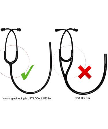 Reliance Medical Stethoscope Replacement Tube - Fits Littmann Classic III - All Black Binaural Tubing - Buy Online on GoSupps.com
