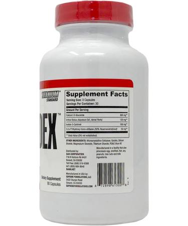 Buy SAN s Estrodex - Natural Estrogen Blocker & Fitness Supplement for Men - Aromatase Inhibitor with Indole-3-Carbinol & CDG - Gluten-Free - 90 Capsules - Buy Online on GoSupps.com