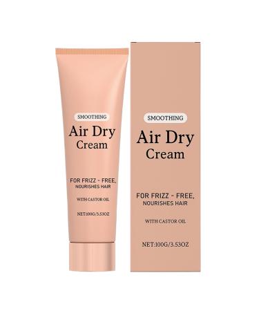 Hair cream for styling 100 g airdrying cream without conditioner for longlasting care moisturizing supple shiny smoothing light hold curl strengthening smoothing and defined