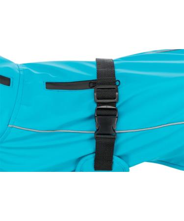 Trixie Vimy Dog Raincoat L - Turquoise Waterproof Jacket with Reflective Elements Adjustable & Comfortable 50 cm - Buy Online on GoSupps.com