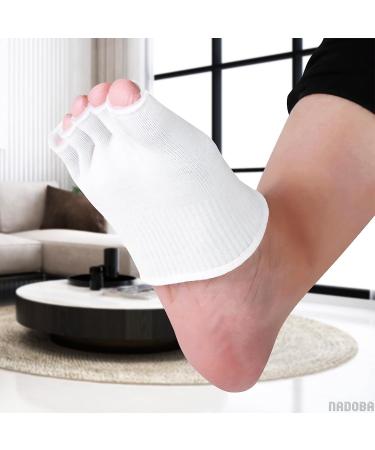 Women's Gel Toe Separator Socks - 1 Pair Large Gel Toe Separators for Pedicure - Compression Socks with Gel for Toe Care - Open Toe Half Socks for Joyful Feet - Buy Online on GoSupps.com