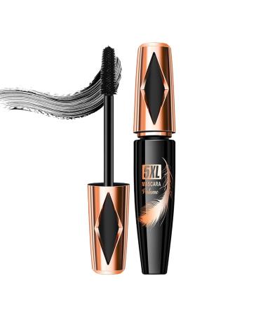 Jlobnyiun Eyelash mascara waterproof mascara smudge-resistant waterproof mascara - Soft clump-free mascara for natural-looking lashes and plumped-up eyes