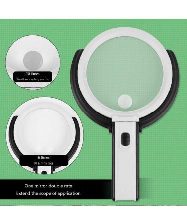 Magnifying Glasses Vision aids Multi-Function Reading HD 10 Times Magnifying Glass LED Game Auxiliary Old Man Stationery Office Supplies 1PCS Better Life - Buy Online on GoSupps.com