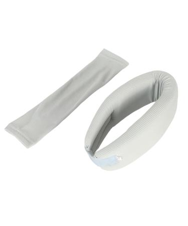 Neck Brace for Pain Relief | Grey Neck Support Prevents Forward Head Posture Breathable Travel Aid - Buy Online on GoSupps.com