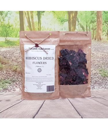  HEALTH EMBASSY Health Embassy Hibiscus Flower Tea | Hibiscus L | Hibiscus Flower Tea 100g - Buy Online on GoSupps.com