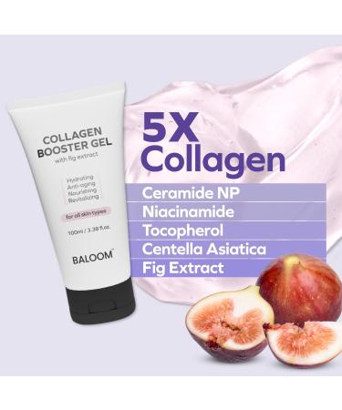 BALOOM Collagen Booster Gel Serum for Korean Skin Care & Microcurrent Face Massagers Filled With Collagen Capsules Hydrating & Nourishing & Revitalizing Facial Gel for Skin Care 3.38 Fl Oz - Buy Online on GoSupps.com