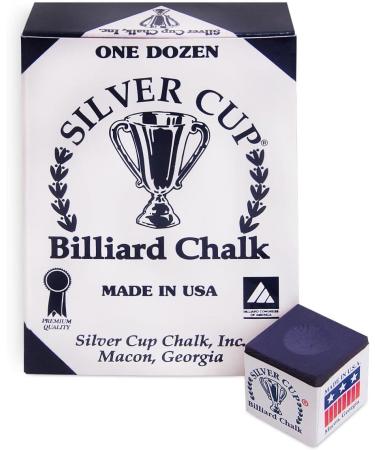 Silver Cup Billiard Chalk - 12 Pack Purple - Buy Online on GoSupps.com