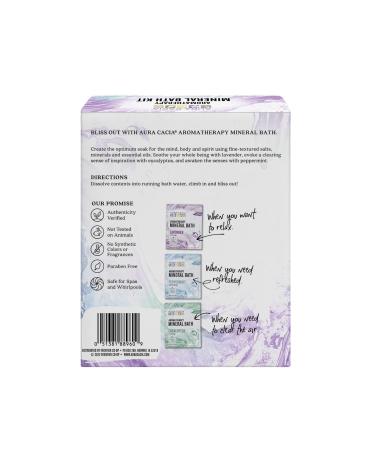 Aura Cacia Mineral Bath Kit - Soothing Spa Experience for Relaxation | Buy Online & Ship Internationally - Buy Online on GoSupps.com