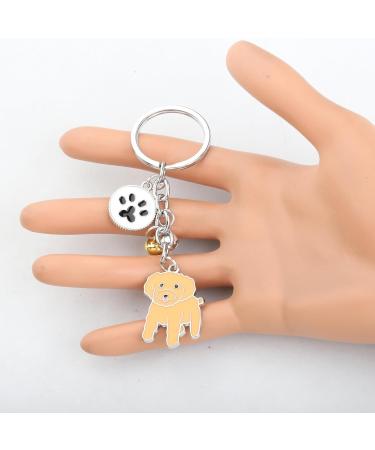 ENSIANTH Dog Keychain - Perfect Gift for Dog Lovers | Puppy & Paw Print Keyring for Dog Owners - Buy Online on GoSupps.com