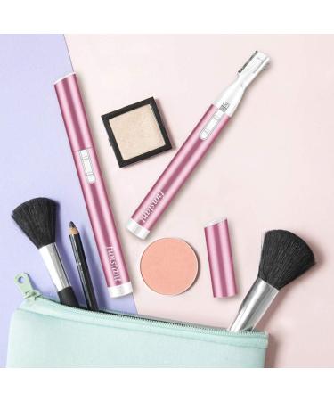 Funsty Precision Eyebrow Trimmer - Painless Facial Hair Cutter for Women | Battery Operated Electrical Razor in Kinnhals Peachy Pink - Buy Online on GoSupps.com