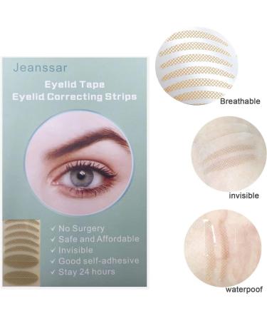 Invisible Eyelid Lift Strips 480pcs Set - Self-Adhesive Eye Lid Correction Tape for Saggy, Hooded, Droopy Eyelids - Skin Tone, One-Sided Sticky - Sizes S & L - Buy Online on GoSupps.com
