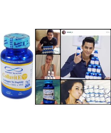 Buy Newway Japan Active Colla VIT E 1000+ Collagen Tri-Peptide Tablets 30 Tablets for Nourished Moisturized Skin | Free Beauty Gifts | Beautygoodshop - Buy Online on GoSupps.com