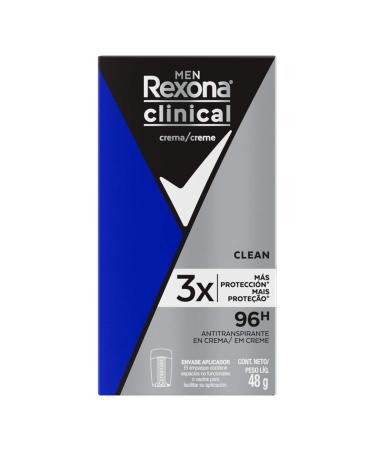 Rexona Clinical Antitranspirante en Crema para Caballero 48g - Desodorante Eficaz - Buy Online on GoSupps.com