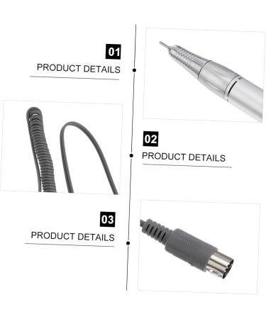 FRCOLOR handle pedicure polishing shape tools white polisher manicure electric electrical nail art pen electric nail drill pen accessories manicure Nail Polisher Handpiece Armor remover medium White - Buy Online on GoSupps.com