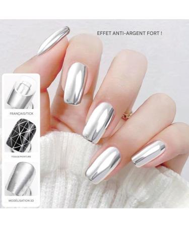  Qutalmi Metallic Gel Paint - Gel Glue for Manicures UV/LED Mirror Effect Nail Designs for Beginners Home Manicure Decoration - Buy Online on GoSupps.com