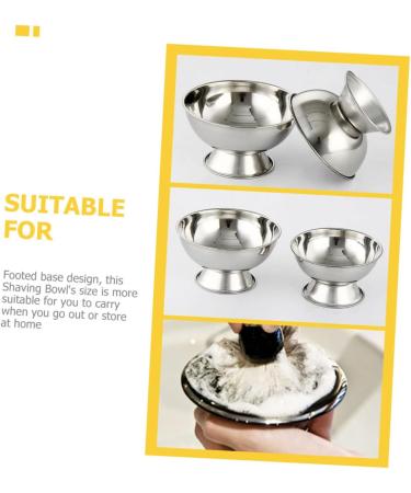 4-Piece High Schlagschale Razor Set | Metal Shaving Brush Bowl & Ceramic Soap Holder | Portable Stainless Steel Shaving Equipment for Men - Buy Online on GoSupps.com