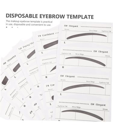 DOITOOL 6 Pcs Makeup Tools Ladies Suits Women Eyebrow Template Eyebrow Card Make up Girl Eyebrow Pencil - Buy Online on GoSupps.com