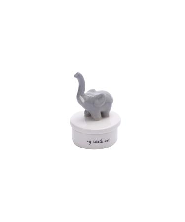 CGB Giftware | Baby Elephant Tooth Box | Tooth Organiser | Nursery Decor | My First Tooth | GB04521