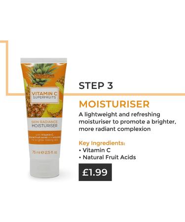 Creightons Vitamin C Superfruits Skin Radiance Moisturiser (75ml) - Formulated with Vitamin C Natural Fruit Acids and Enzymes for Brighter Skin - Buy Online on GoSupps.com
