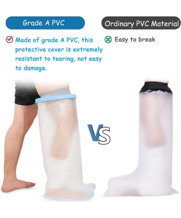 Sumifun Extra Large Shower Foot Protector - Waterproof Adult Leg Cast Cover with Non-Slip Padding - Keep Cast Dry and Protected - Buy Online on GoSupps.com