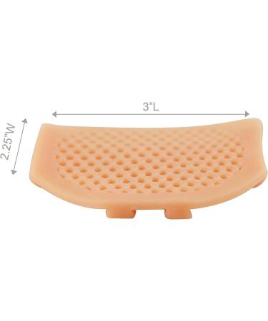 HOME-X Silica Gel Metatarsal Foot Pads for Pain Relief - Nude, 3 L x 2 W x H - Buy Online on GoSupps.com