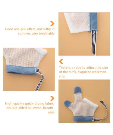 Adorainbow Baby Teething Gloves - Thumb Sucking Stopper & Finger Protector for Toddlers - Unisex Nylon Mesh - Buy Online on GoSupps.com