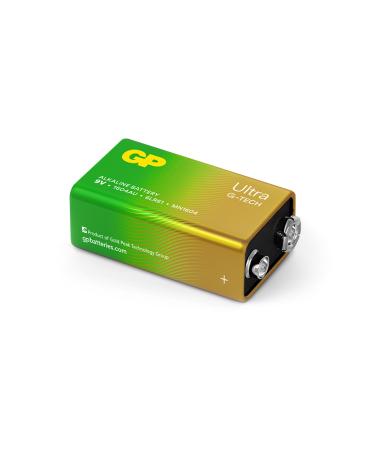 9V Battery GP Alkaline Ultra 9V Pack of 1
