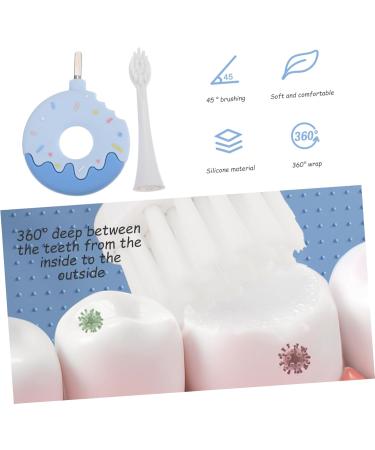 Healeved Soft Fur Toddler Toothbrush - Silica Gel Brush Head - 1 Pack - Blue - International Shipping - Buy Online on GoSupps.com