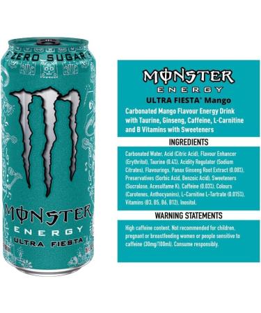  WDS Group Monster Energy Drink 500ml Box of 12 Boxes (Original Ultra Zero Ultra Fiesta Punch) - Buy Online on GoSupps.com
