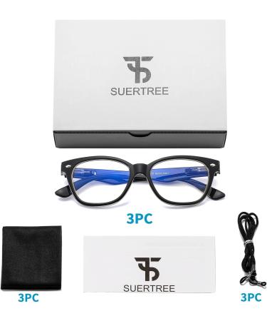 SUERTREE 3 Pack Blue Light Filter Reading Glasses - Unisex UV Blocked Computer Glasses 1.0x Diopter - Buy Online on GoSupps.com