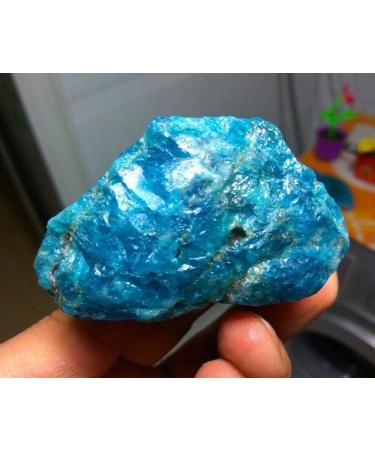 Crystal 170-200g Natural Beautiful Blue Apatite Crystal Stone Natural Rough Specimen - Buy Online on GoSupps.com