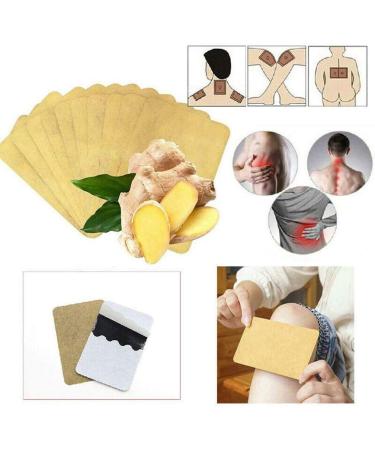 30pcs Ginger Patch for Blood Circulation, Pain Relief & Better Sleep - Natural Lymphatic Drainage Solution for Migraine, Joint Pain & Bloating - Buy Online on GoSupps.com