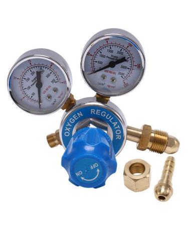 wemee Oxygen Gas Bottle Regulators O2 Reducing Pressure Inhaler Double Gauge Regulator Oxygen Tank Regulator