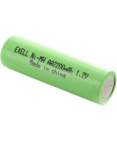 Buy Exell AA 1.2V Rechargeable NiMH Flat Top Batteries 2200mAh - Eco-Friendly Pack of 10 for International Shipping - Buy Online on GoSupps.com