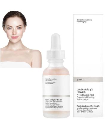 Lactic Acid 5% + Hialuronyc Acid 5% Exfoliating Serum Lactic Acid 5% Serum Anti Wrinkle Serum Lactic Acid Pore Minimizer Serum Hydrating Serum Brightening Serum Hyaluronic Acid Moisturiser 30ml