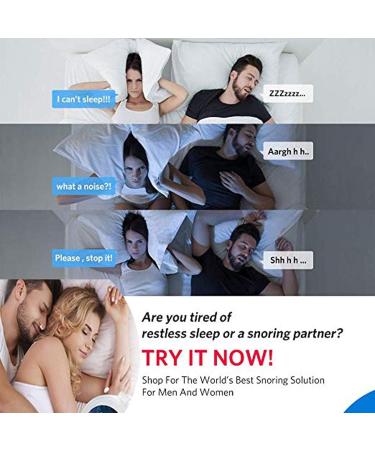 Variable Speed Electronic Anti Snoring Device with 3 Adjustable Settings - White/Purple - Buy Online on GoSupps.com